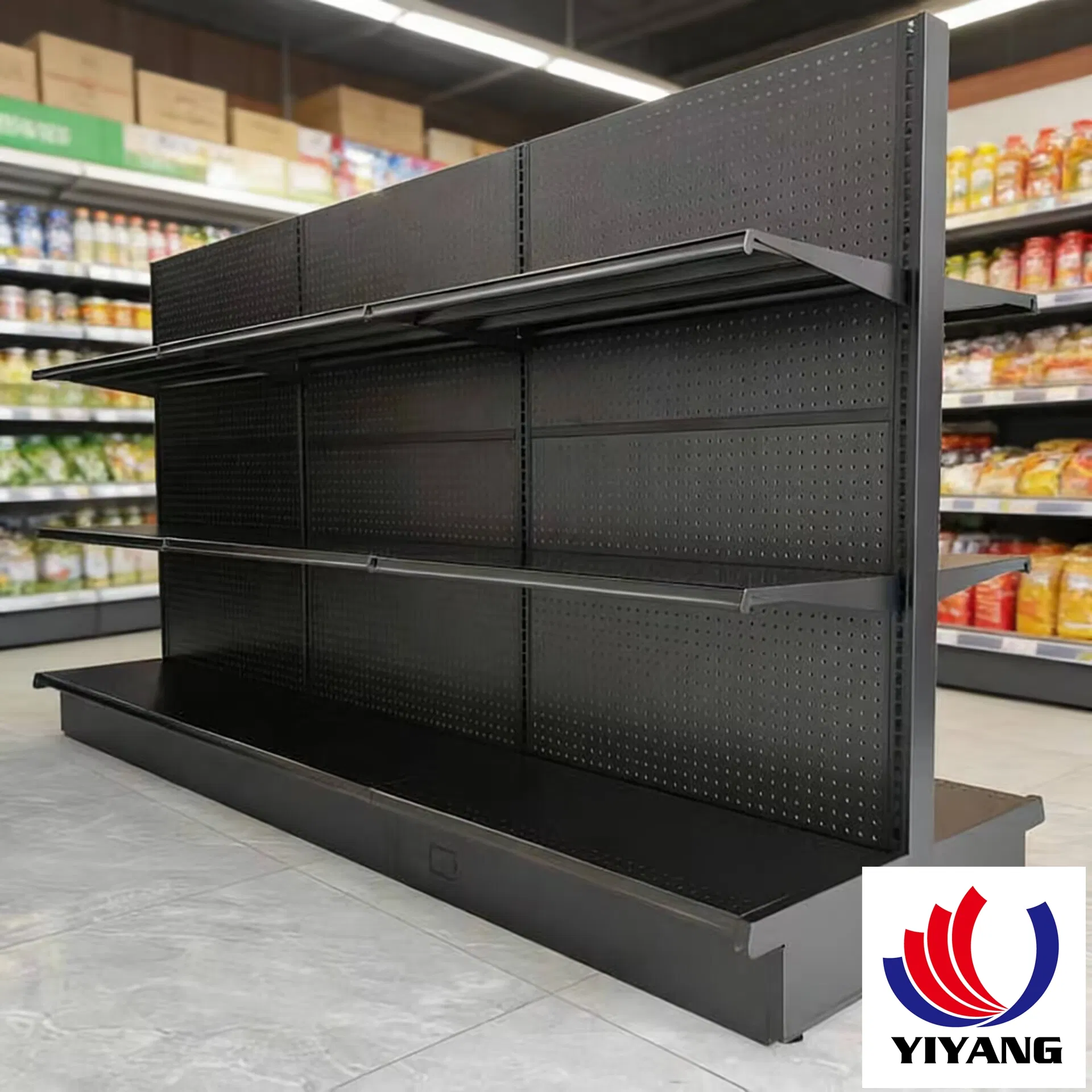 Modern Powder Coated Snack Display Shelf for Versatile Storage Solutions