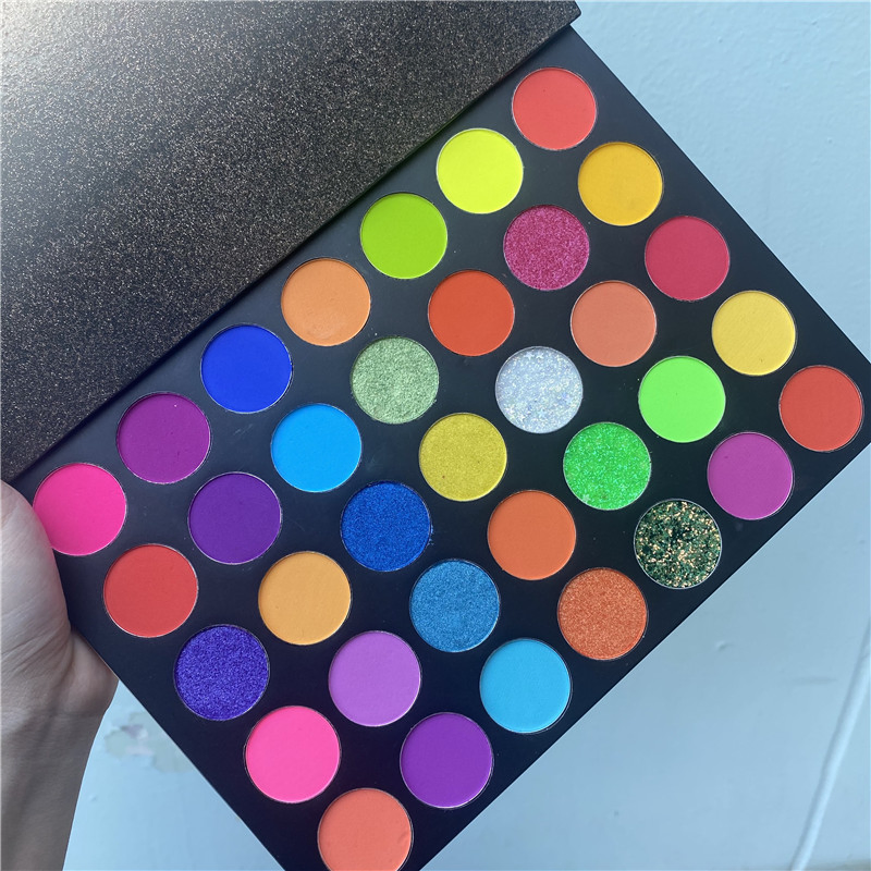 35 Colors Eyeshadow Customize Your Own Brand Glitz Eye Shadow Palette
