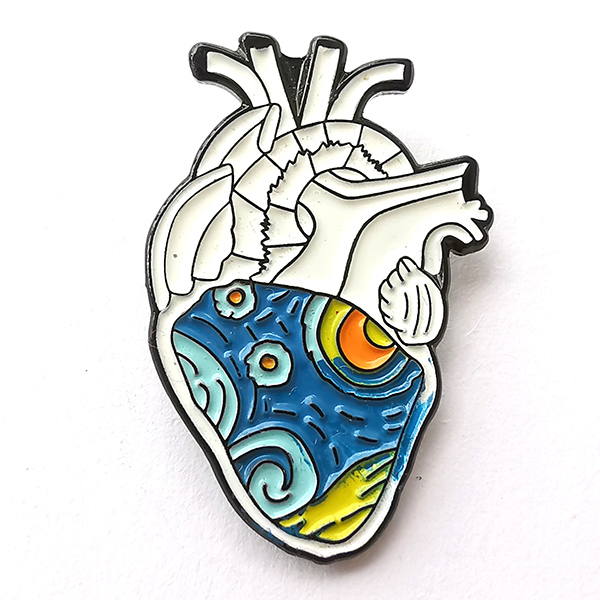 Factory Custom Made Gun Black Nickel Die Struck Metal Soft Enamel Music Style Brooch Ornament Brooch Badge Manufacturer Wholesale Retro Tape Prototype Lapel Pin