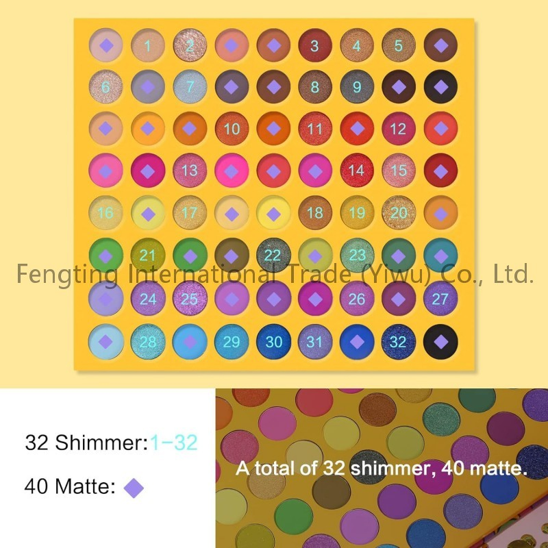 Eyeshadow Palette 72 Colors American Eyeshadow Kit Lote De Maquillaje Makeup Gift Set Unique Spring Eyeshadow Palette