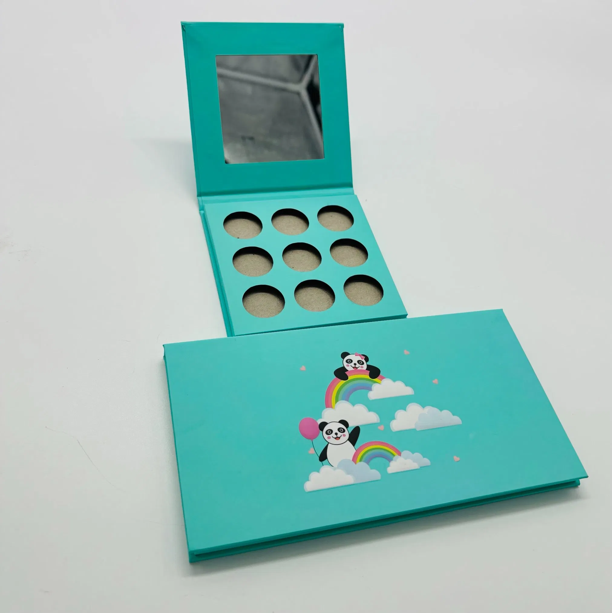 18-Color Custom Cardboard Eyeshadow Palette for Makeup Artists