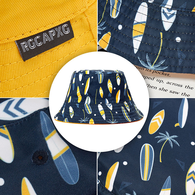 Seasonal Collection Bucket Hat with Themed Designs