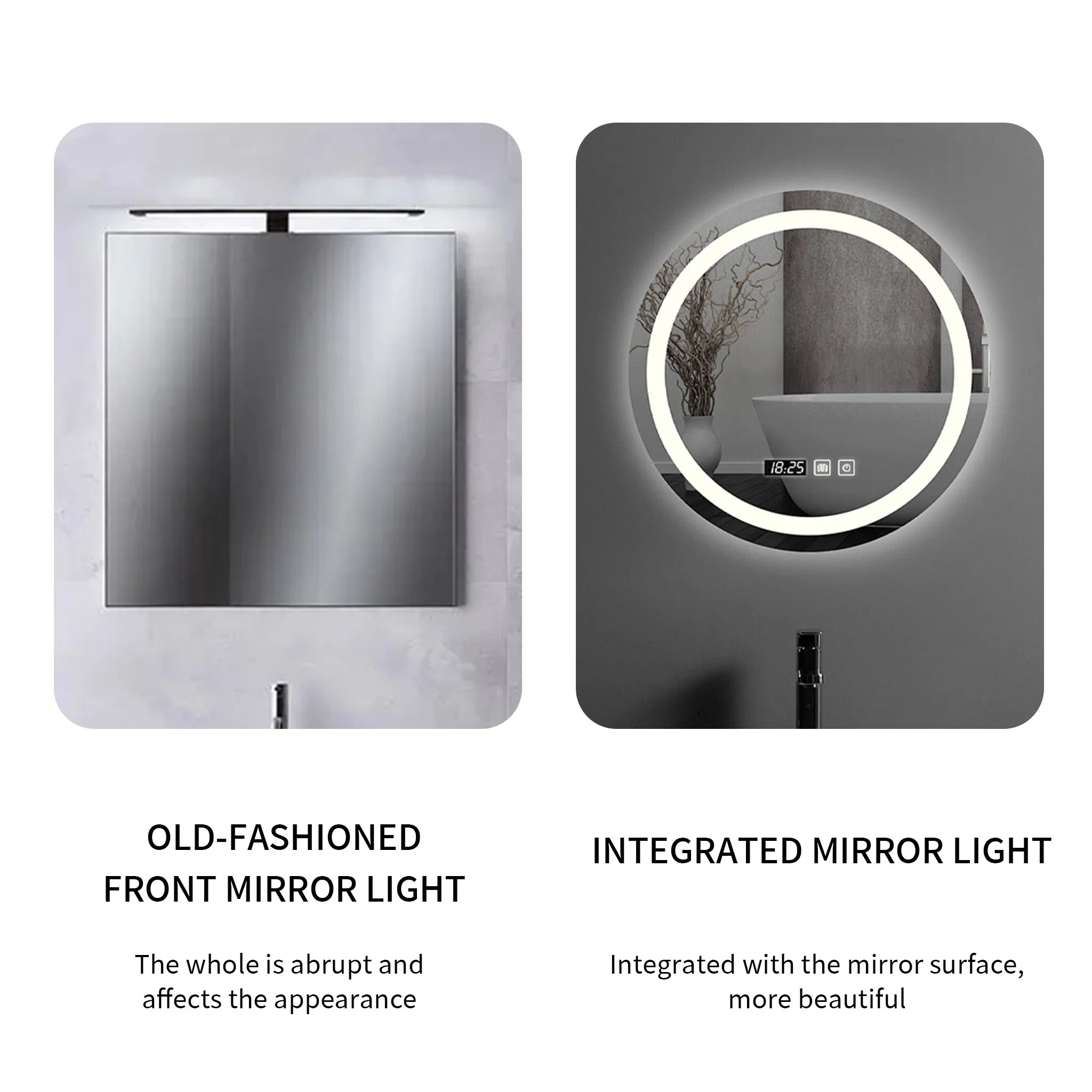 Modern Style Smart Makeup Mirror for Home and Bathroom Use