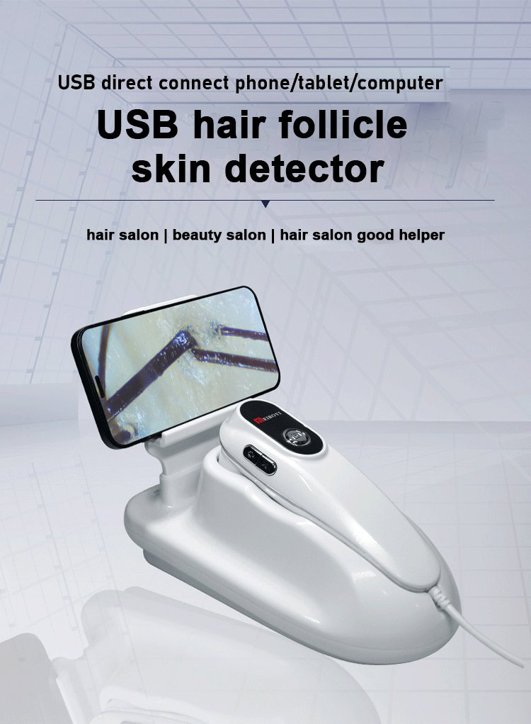Multifunctional Skin Test Hair Scalp Analyzer Anti Hair Loss Hair Hair Facial Skin Test Skin Analyzer for Beauty Salon Digital Skin Analyzer Hair Scalp Machine