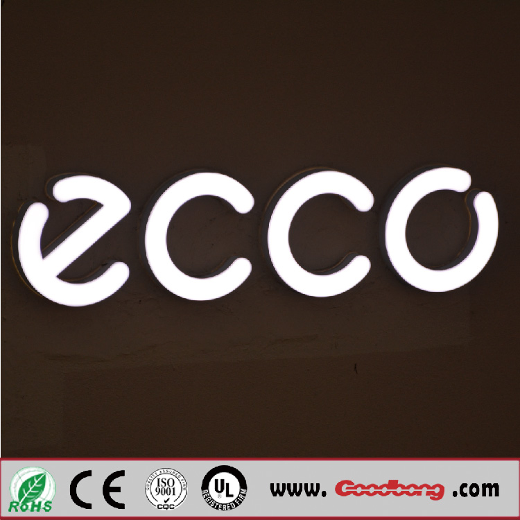 Acrylic LED Illuminated Chain Store Front Door Signs Hair Salon Sign Board
