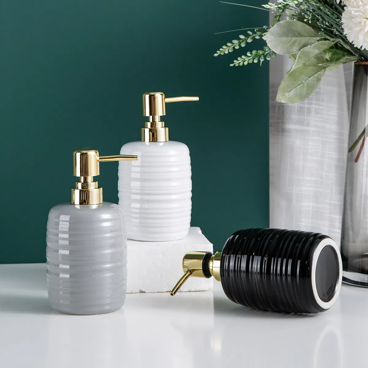 Bathroom Accessories 400 Ml / 13.5 FL-Oz Minimalist Fancy Soap Dispenser Bathroom Products Soap Dispenser