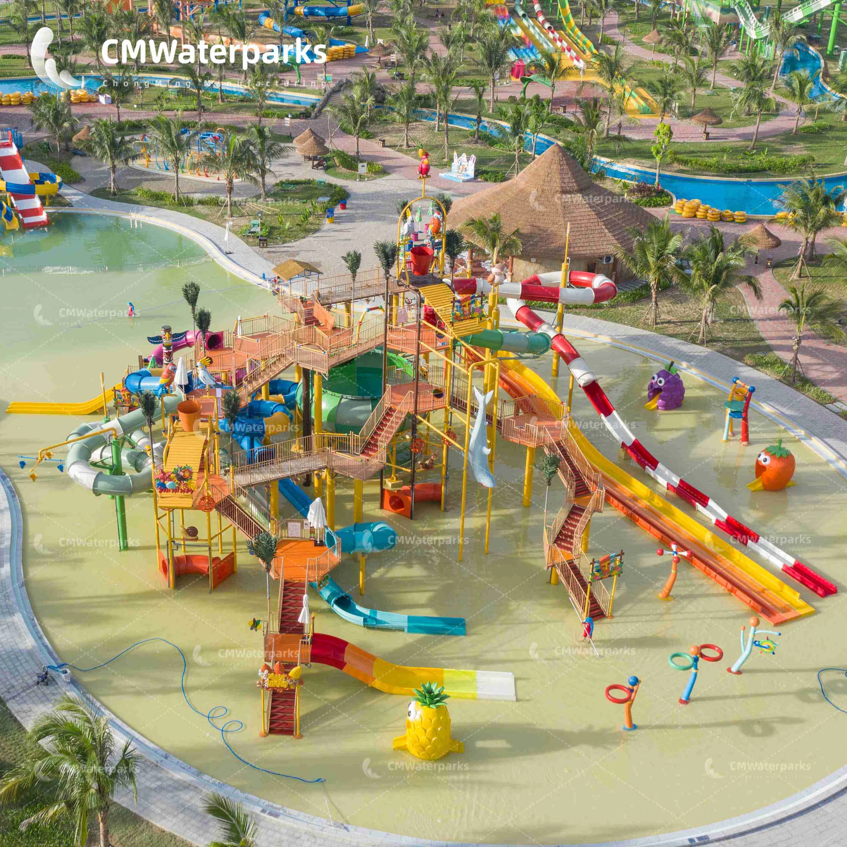 Customizable Water Fiberglass Slides for Thrilling Resort Experiences