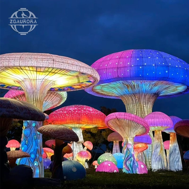 Tropical Rainforest Fantasy Plant Mushroom Lantern Exhibition