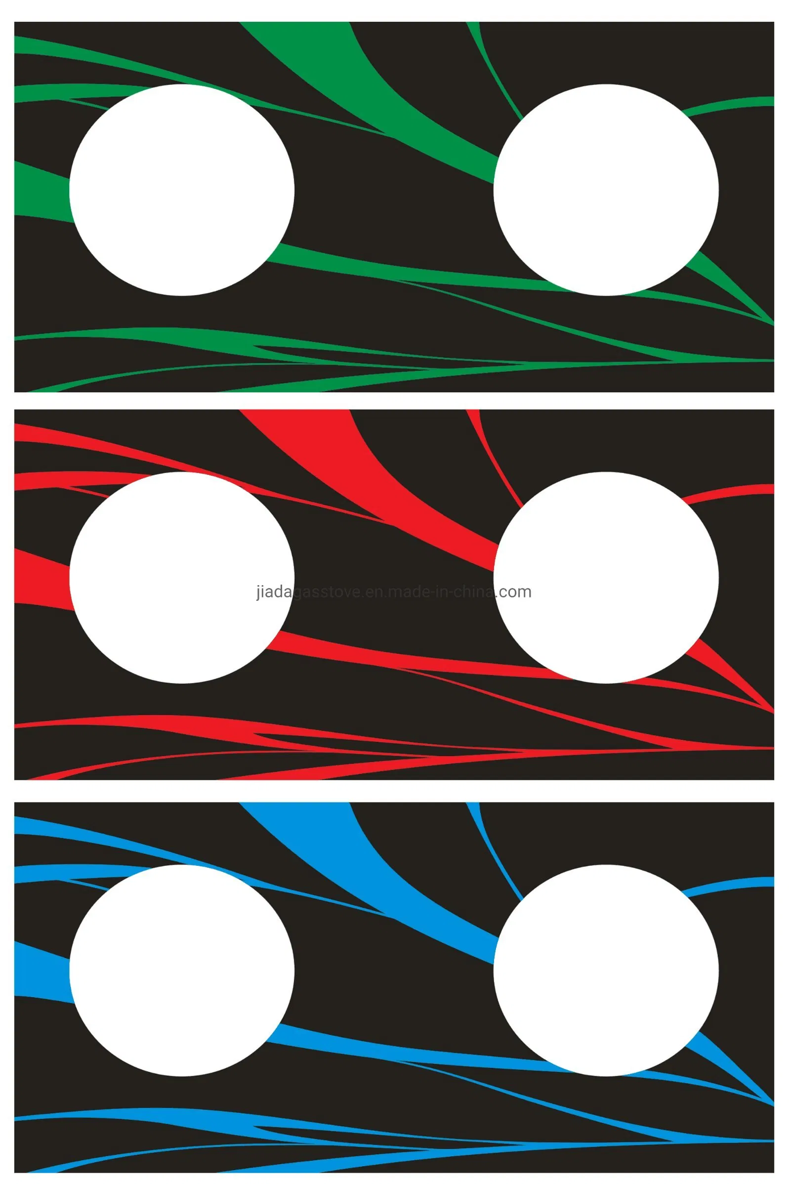 Special Beauty Customized Digital Printing Gas Fire Tempered Glass for Stove Top