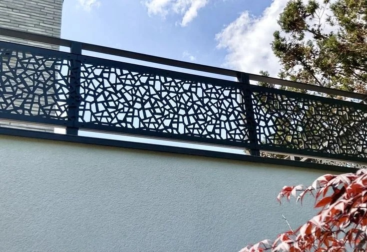 Premium Garden Fence with Wrought Iron and Modern Aesthetics