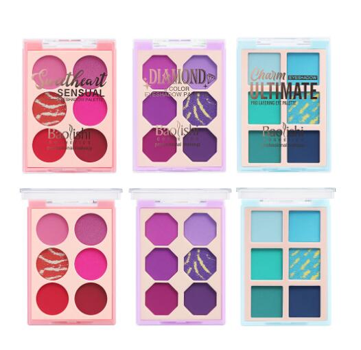Six Color Dazzling Pearl Matte Eyeshadow Palette