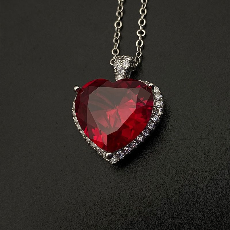 Ocean Necklace Pendant Jewelry, European and American Red Titanic Heart of Love Genuine Product, Attracting Wealth, American Minimalist Style