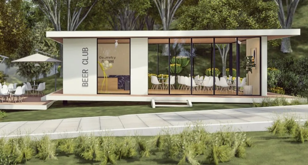 Prefab Apple Cabin Exterior