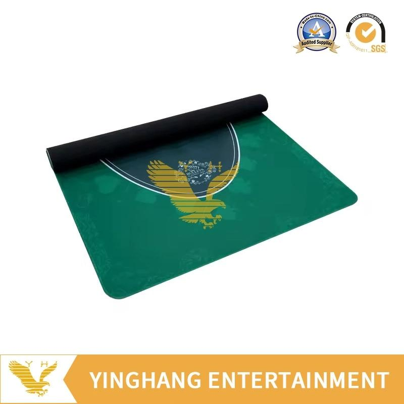 Yh Easy to Carry Blackjack Poker Layout Rubber Mat Casino Simple Poker Table Top