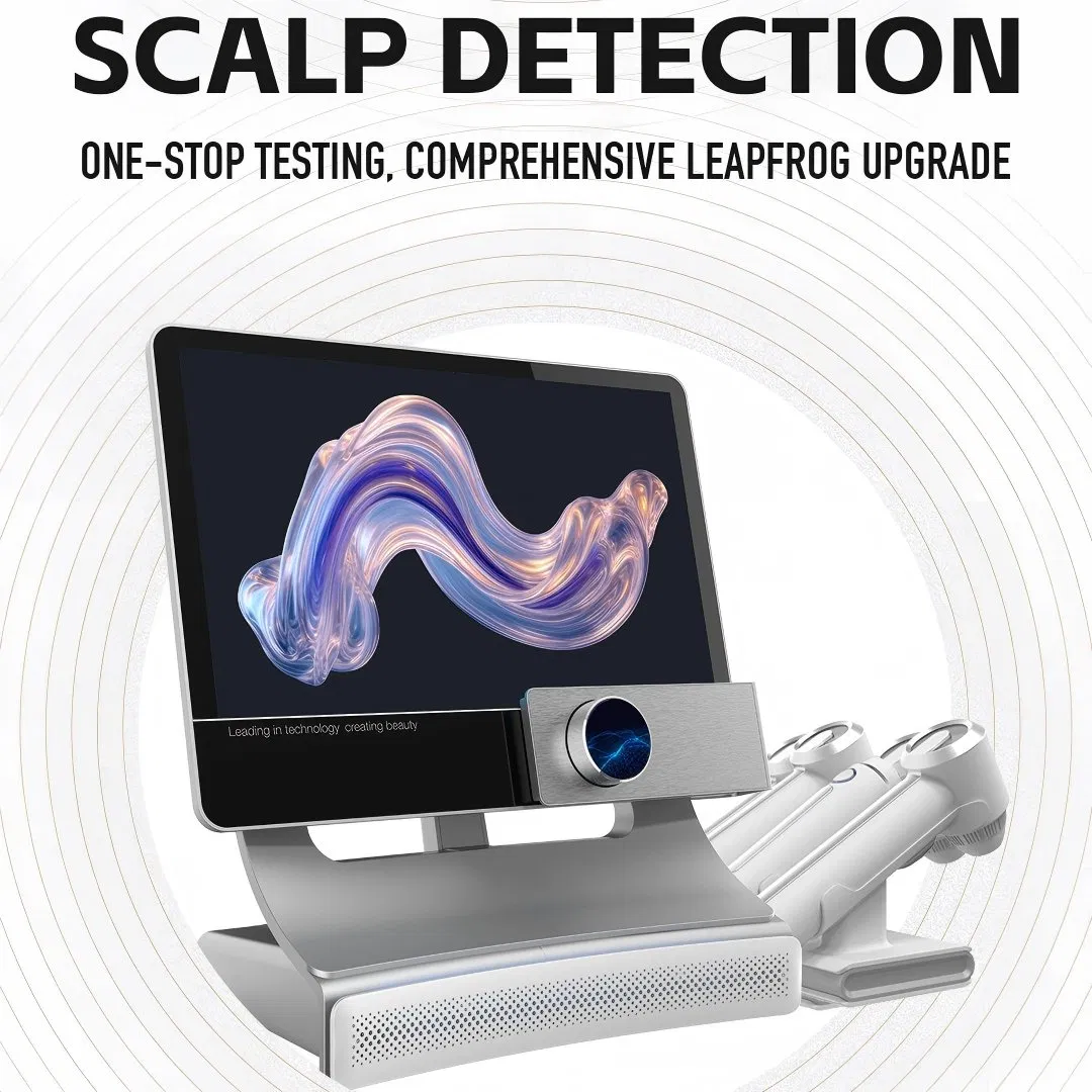 3 in 1 T5 Digital Ai Intelligent Beauty Hair Care 50X 200X Handles Scalp Analysis Machine