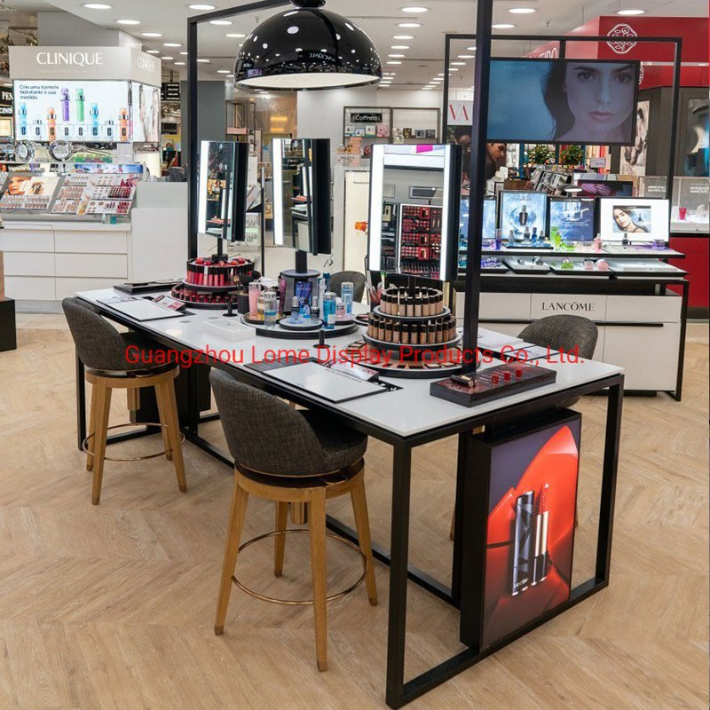 Cosmetic Display Showcase Customized Makeup Counter Design for Beauty Shop Interior Design