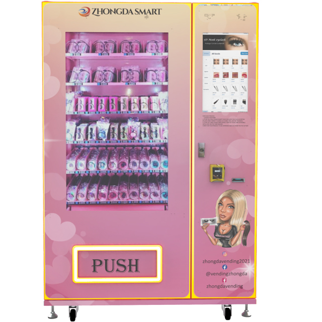 Zhongda Cosmetic Digital 21.5 " Size Outdoor Automatic Beauty Vending Machine