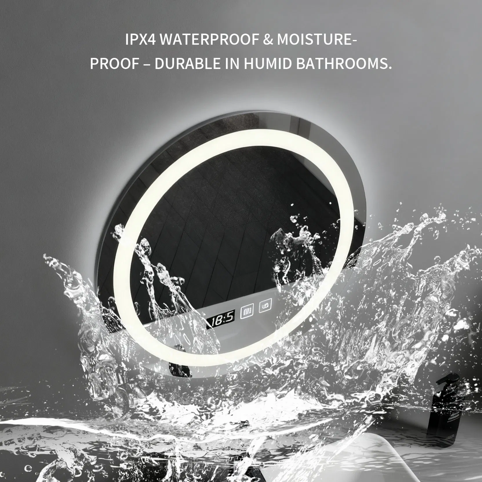 High Quality Smart Bathroom Makeup Mirror Specifically Designed for High-End Hotel Bathrooms