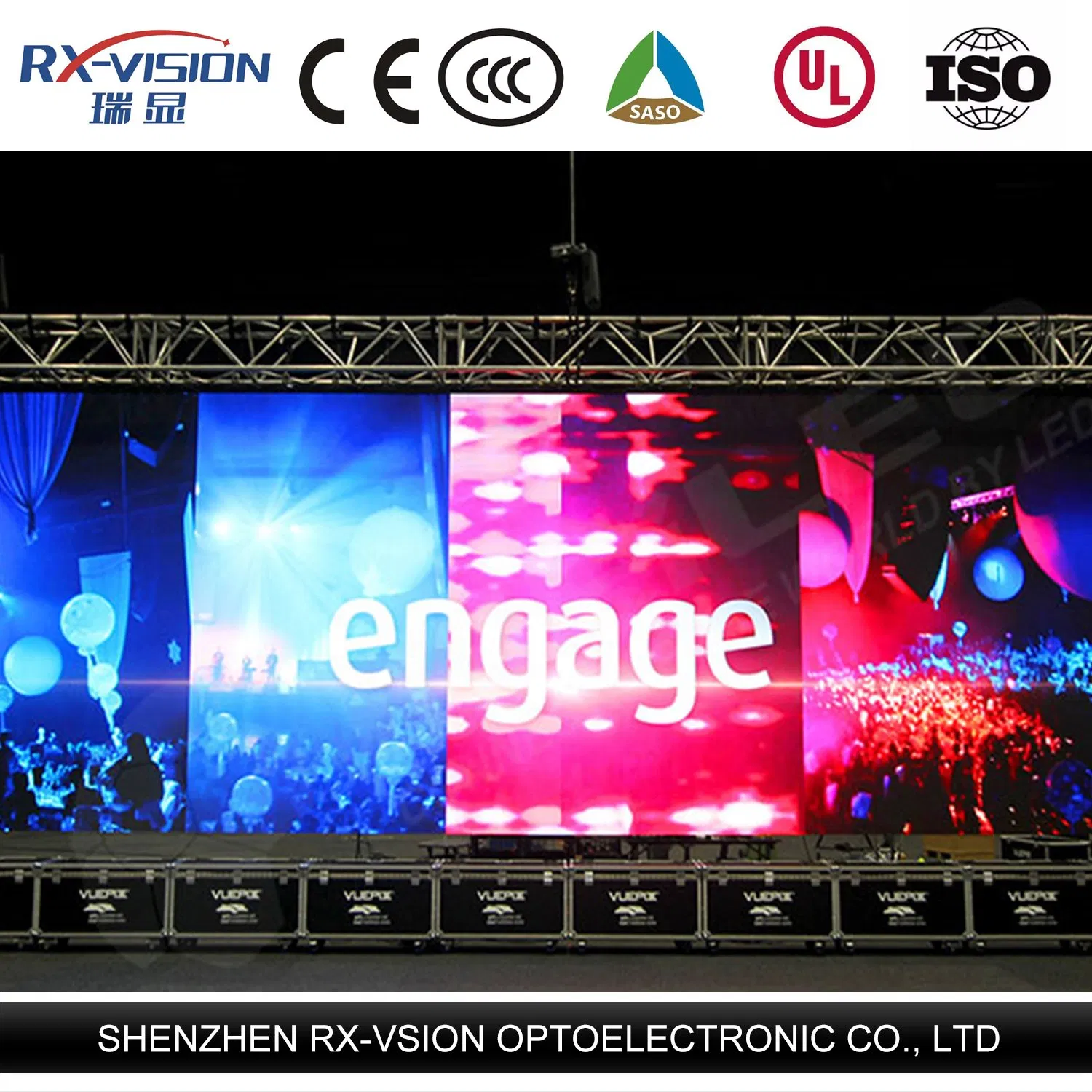 P3.91 P2.976 500*500mm 500*1000mm Rental Indoor LED Screen Display