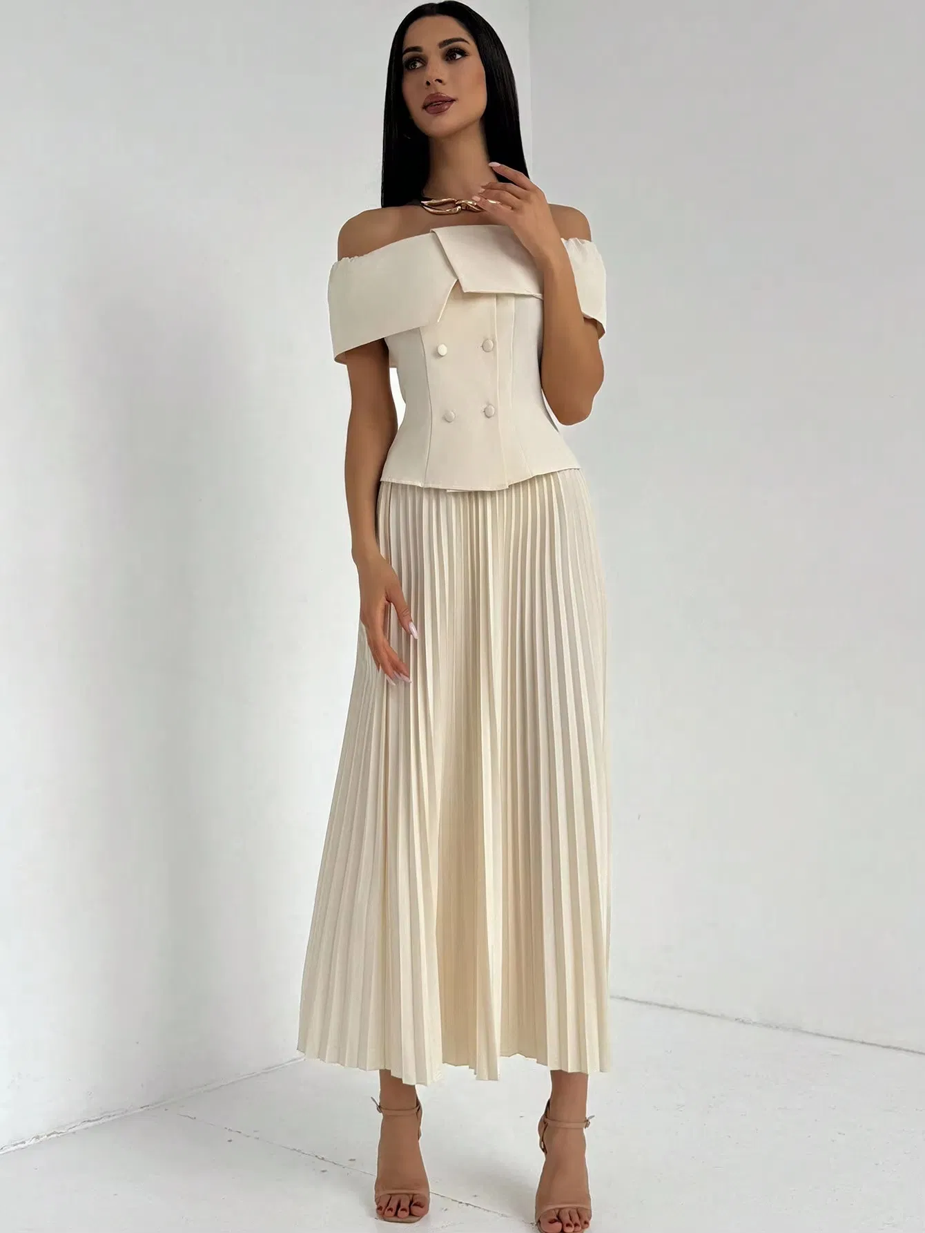 2024 Autumn European and American Sling Waist Straight Mopping Minimalist Spring and Summer New Product