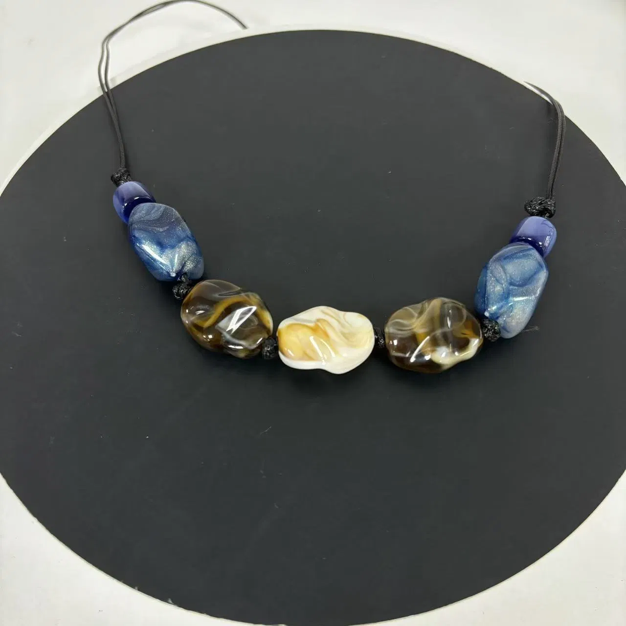 Resin Retro National Style Long Sweater Chain Necklace