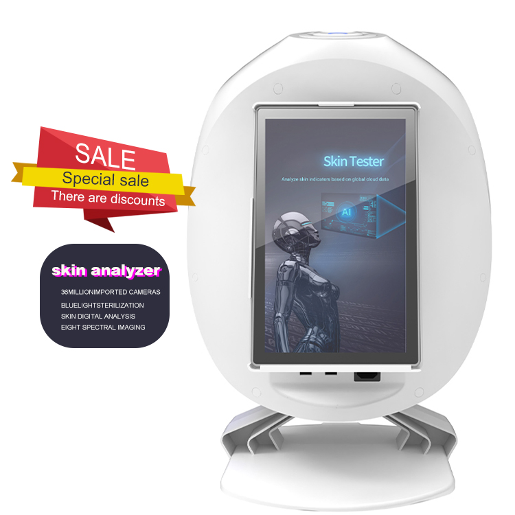 2025 3D Skin Analysis Digital Facial Beauty Machine WiFi Ai Facial Tester Scanner Device Skin Analyzer