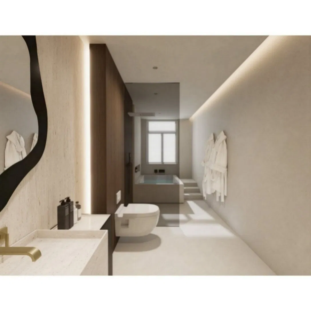 Wabi Sabi Inspired Solid Wood Vanity Features Minimalist Lines and Formaldehyde Free Finishing Products