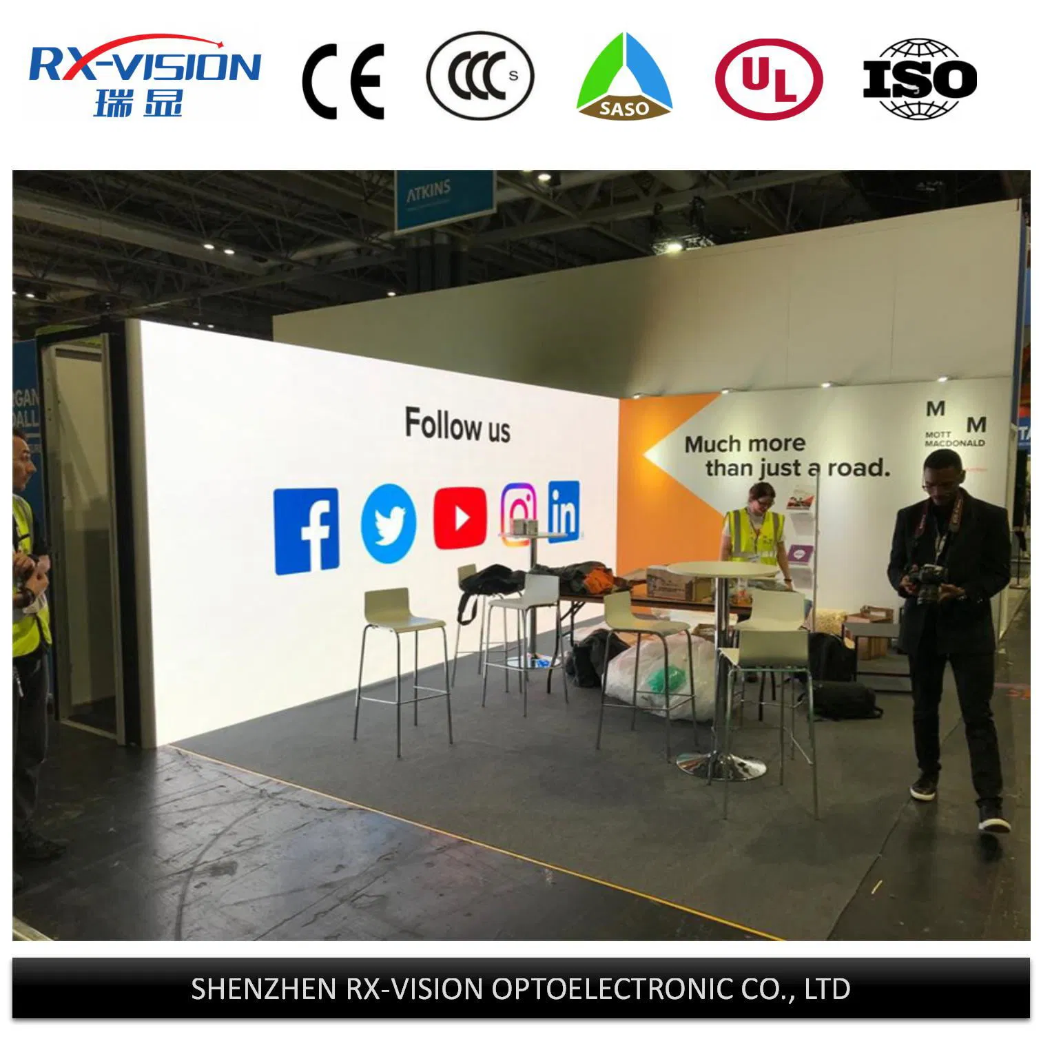 P3.91 P2.976 500*500mm 500*1000mm Rental Indoor LED Screen Display