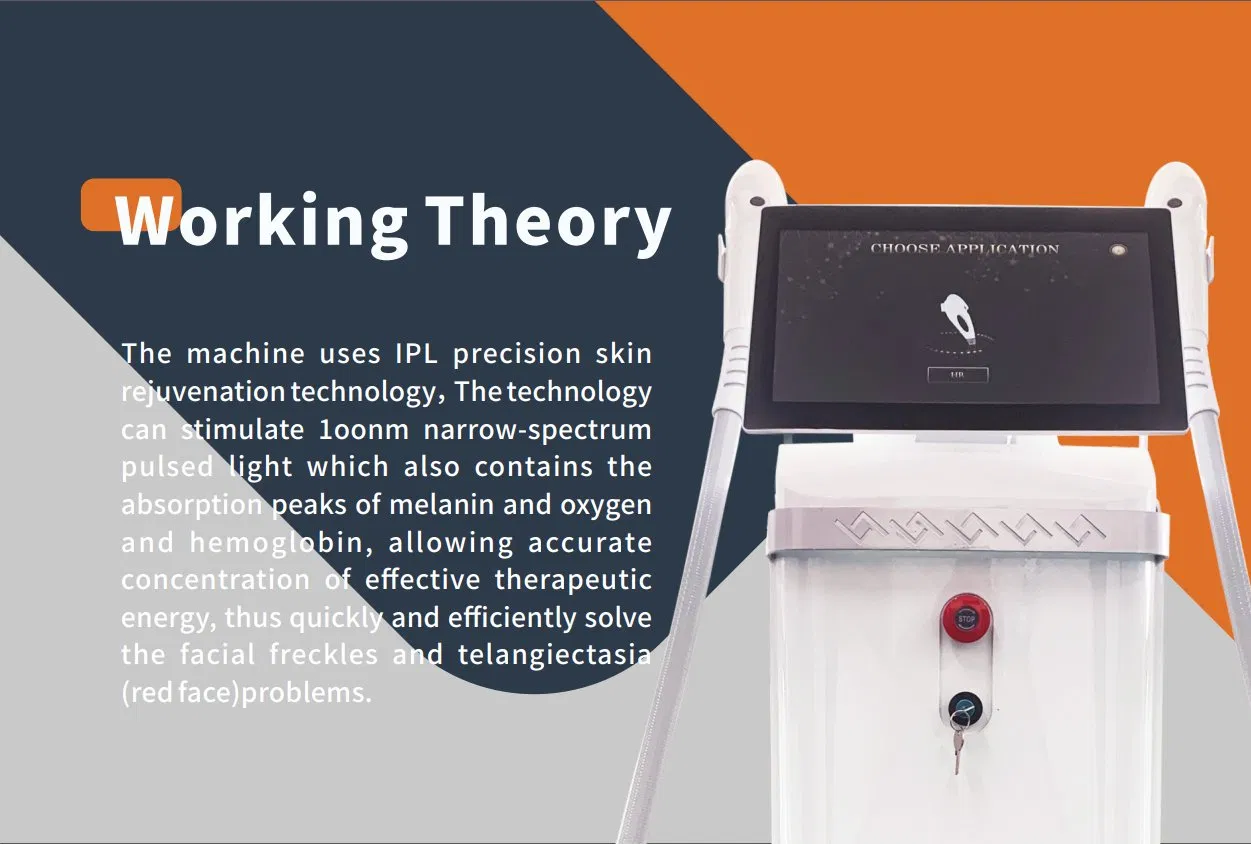 Professional IPL Device for Hair/Acne/Pigment Vessel Removal + Rejuvenation