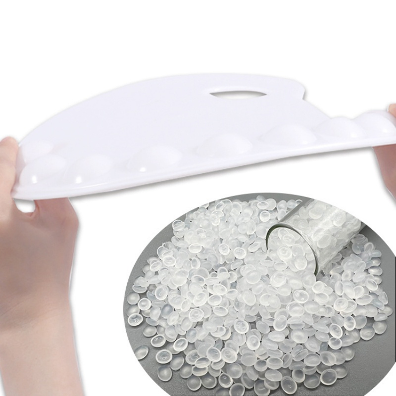 Foska Wholesale New Arrival High Quality 9wells Plastic Drawing Color Mixing Oval Artist Painting Palette