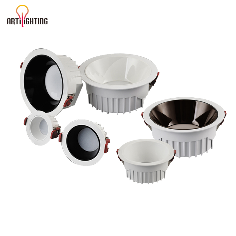 Artilighting Zhongshan Factory Hotel Project Ceiling Spot Lamp Down Lighting Anti-Glare Recessed LED Downlight with CE RoHS