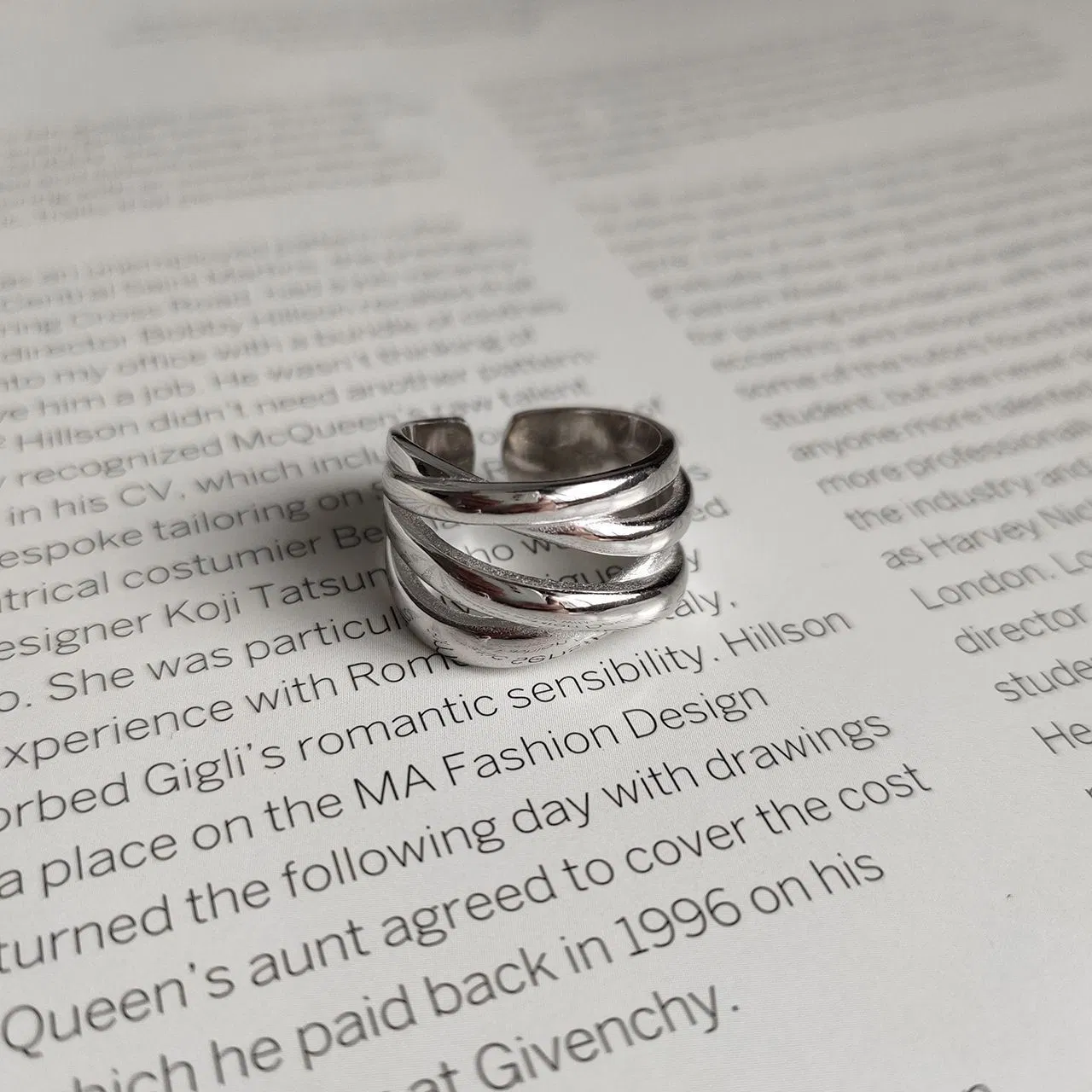 Minimalist Ring for Women, Non-Fading, Unique Design, High-End Lightweight Luxury, Versatile Open Style, New Product Wholesale Jewellery