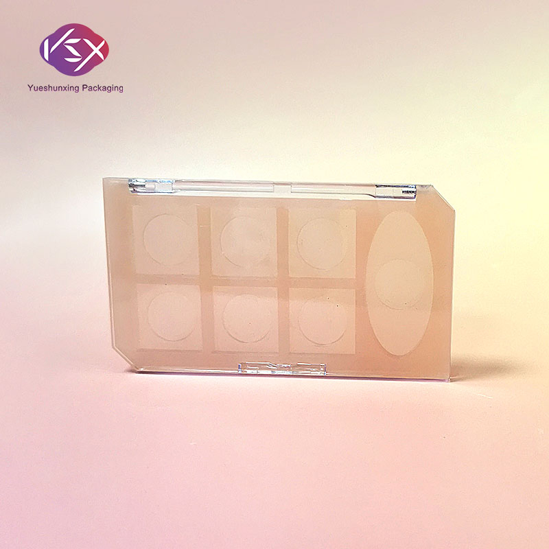 Yueshunxing Seven-Color Eye Shadow Compact Empty Powder Blusher Highlighter Box Plastic Eyeshadow Palette