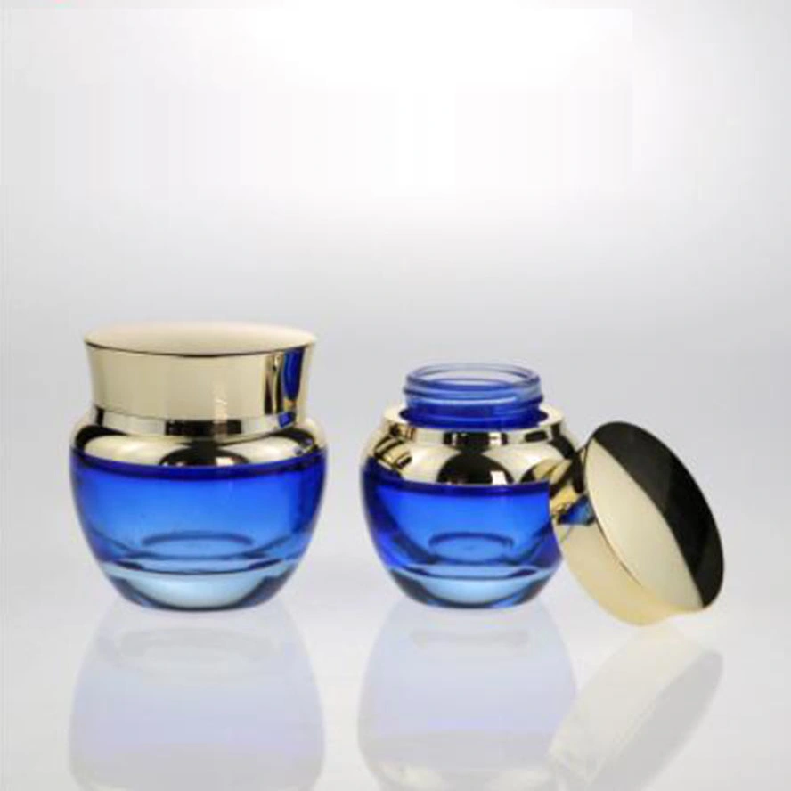 New Concept Skin Care Containers Sets Gradient Cosmetic Glass Bottle and Jar