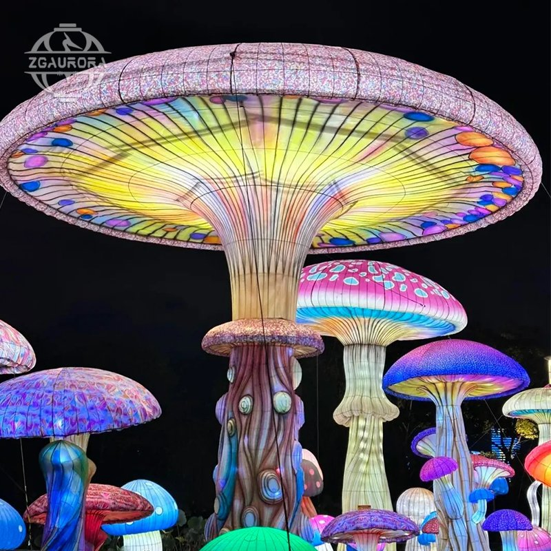Tropical Rainforest Fantasy Plant Mushroom Lantern Exhibition