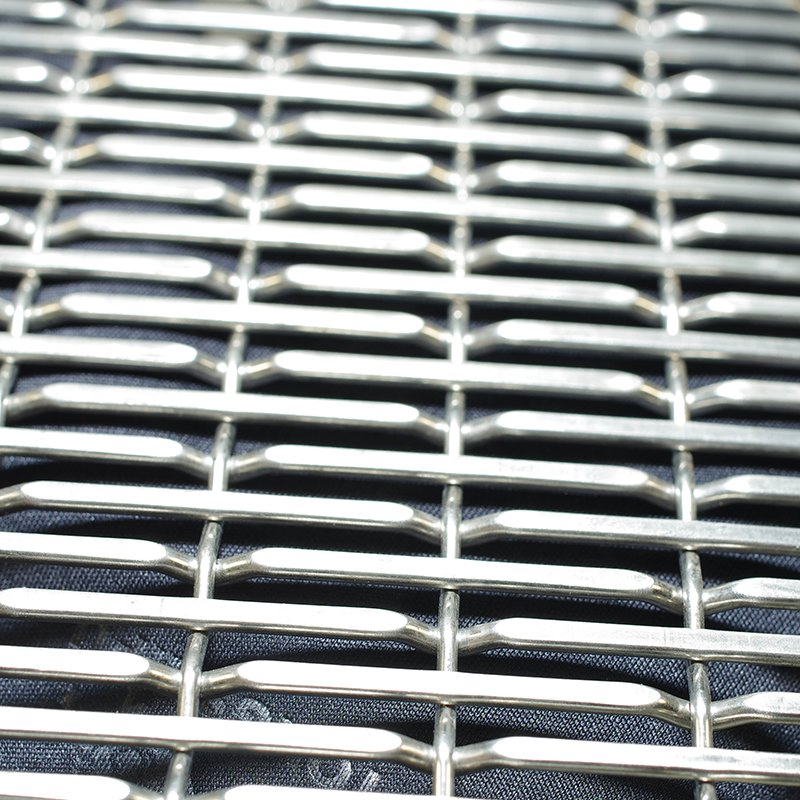 Matte Finish Elegant Decoration Metal Woven Mesh for Art Gallery Entrance Doors