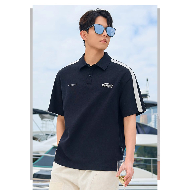 Fashionable Graphic Polo for Men with Stylish Custom Logo Options