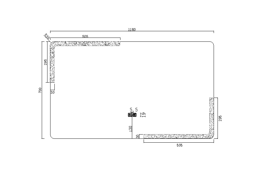 Innovation Modern Minimalist Wall Mounted LED Mirror with High Quality for ODM Product Qualification Certificate