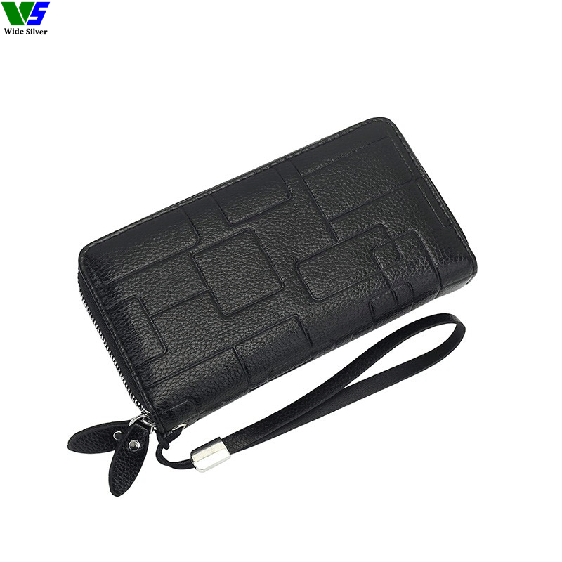 Wide Silver New Product Unique Simple Carteiras Masculina De Couro Original 2023