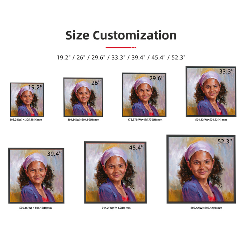 Kingone 22 Inch Indoor High Definition Digital Signage Advertising Display Square LCD Screen for Beauty Shop