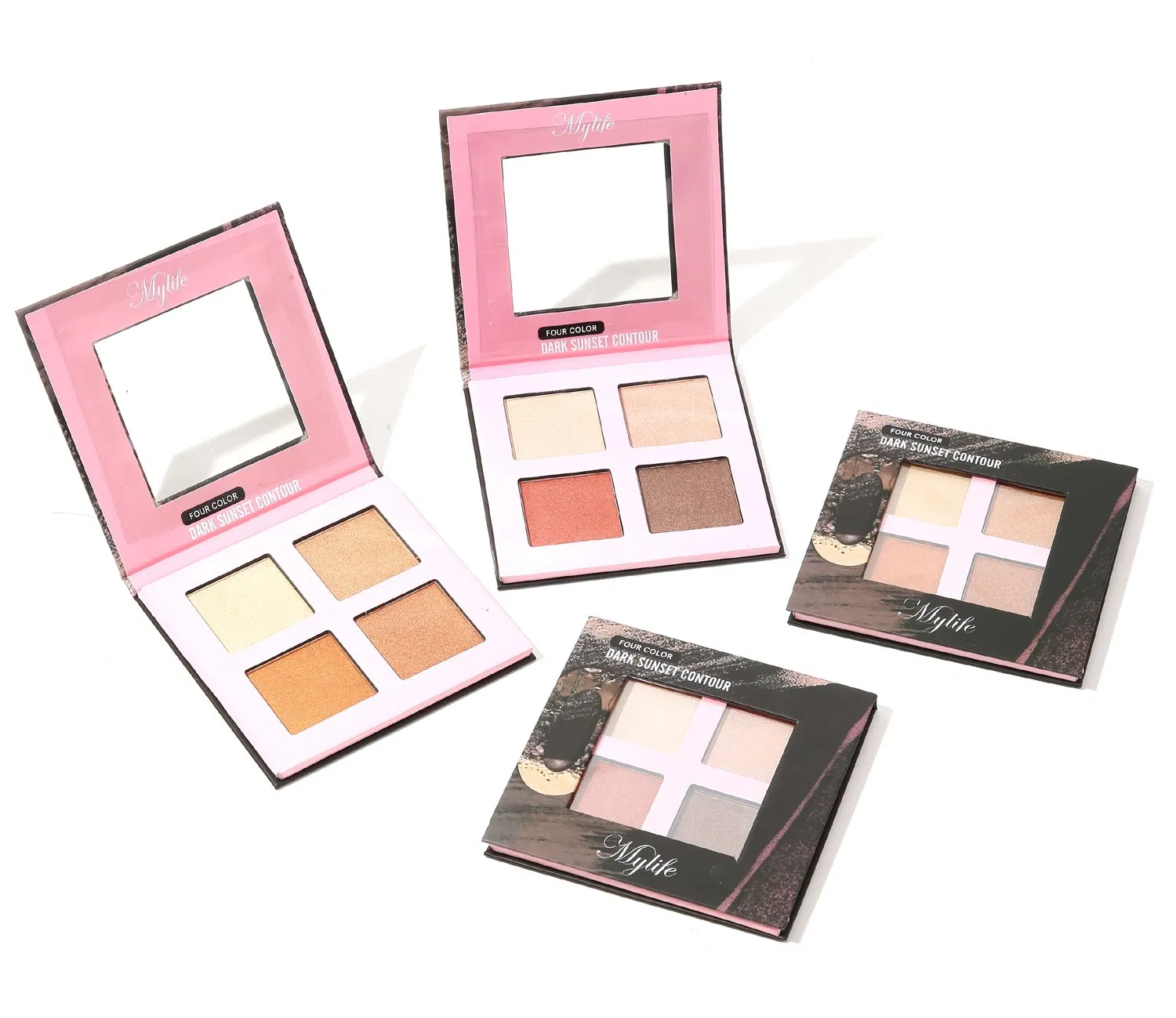 Mylife Brand Custom Contour Palette Private Label 4 Color Makeup Contour Palette Paleta De Contorno