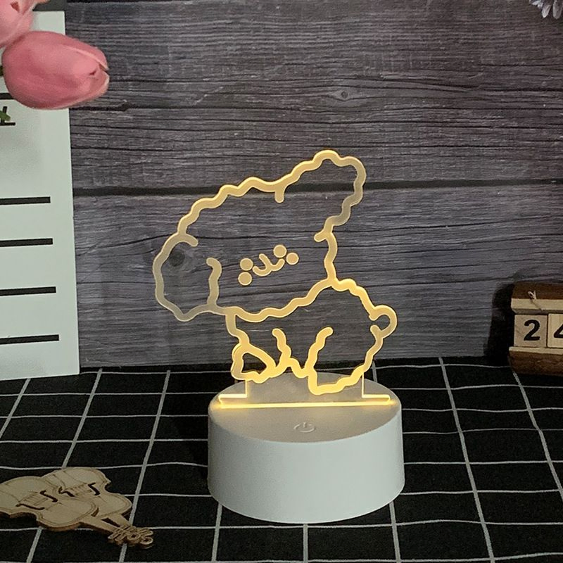 Custom LED Base Christmas Gifts Illusion Clear Acrylic Anime Table Decoration LED Lamp Bedside Shadow Illusion 3D Night Light