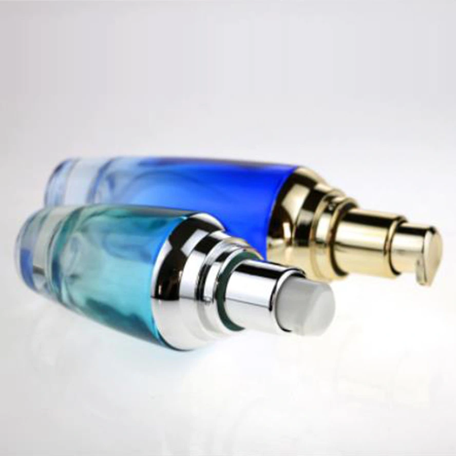 New Concept Skin Care Containers Sets Gradient Cosmetic Glass Bottle and Jar