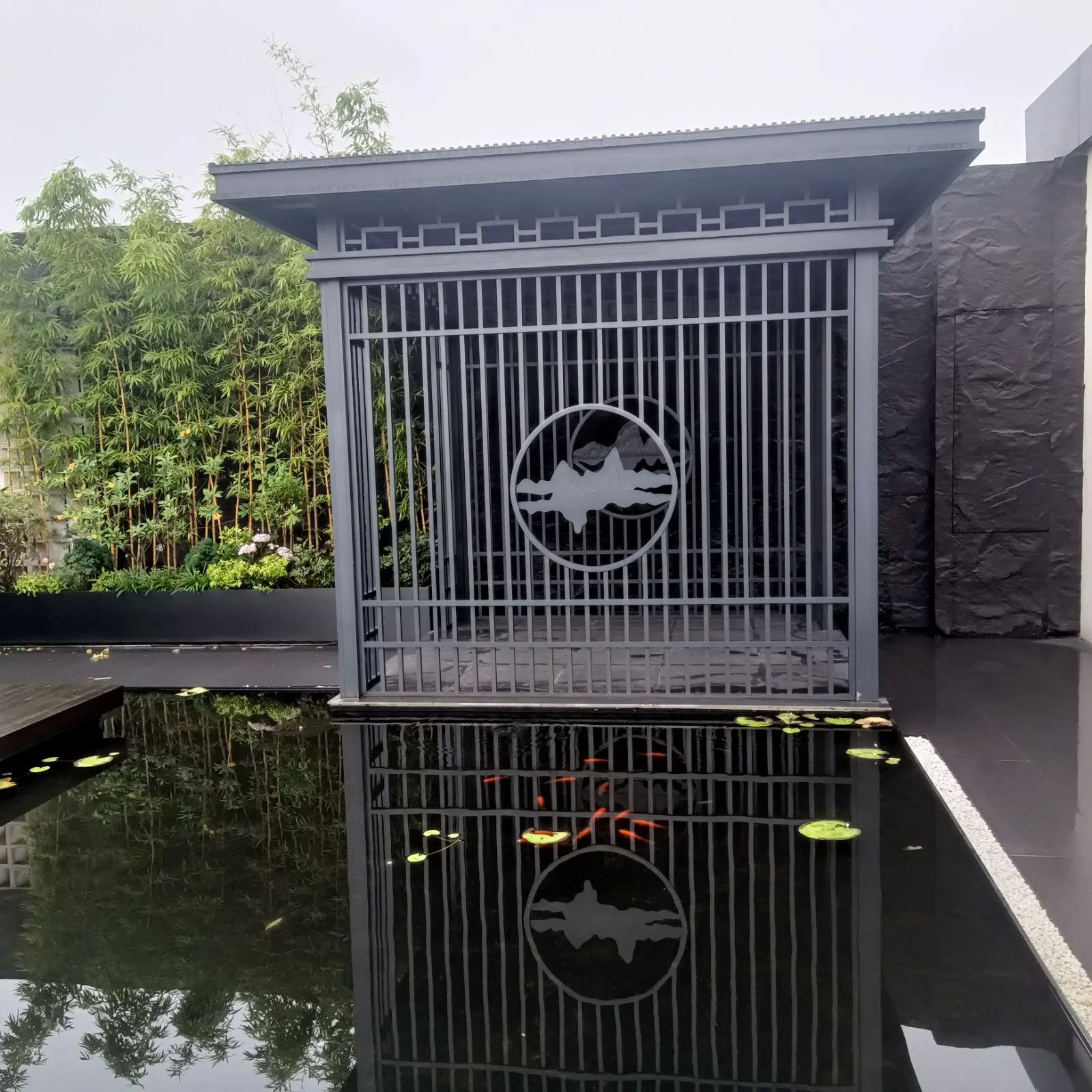 Elegant Leisure Space Chinese Style Aluminum Pavilion Gazebo Pergola Series for Villas and Resorts