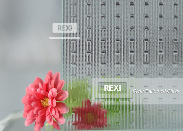 Premium Clear Rolled Glass Sheets with Elegant Millennium Design