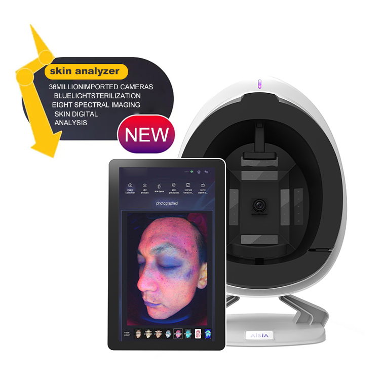 2025 3D Skin Analysis Digital Facial Beauty Machine WiFi Ai Facial Tester Scanner Device Skin Analyzer