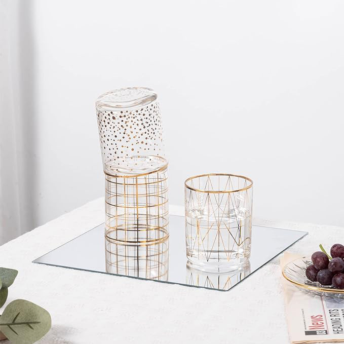 Mirror Candle Wedding Decorative Centerpiece for Romantic Atmosphere