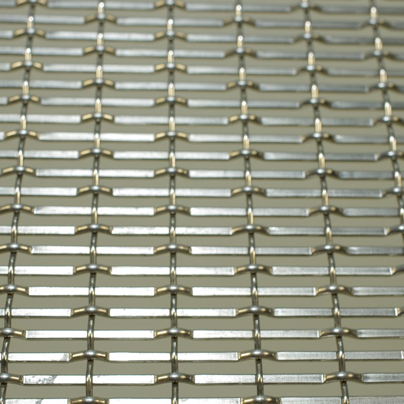 Matte Finish Elegant Decoration Metal Woven Mesh for Art Gallery Entrance Doors