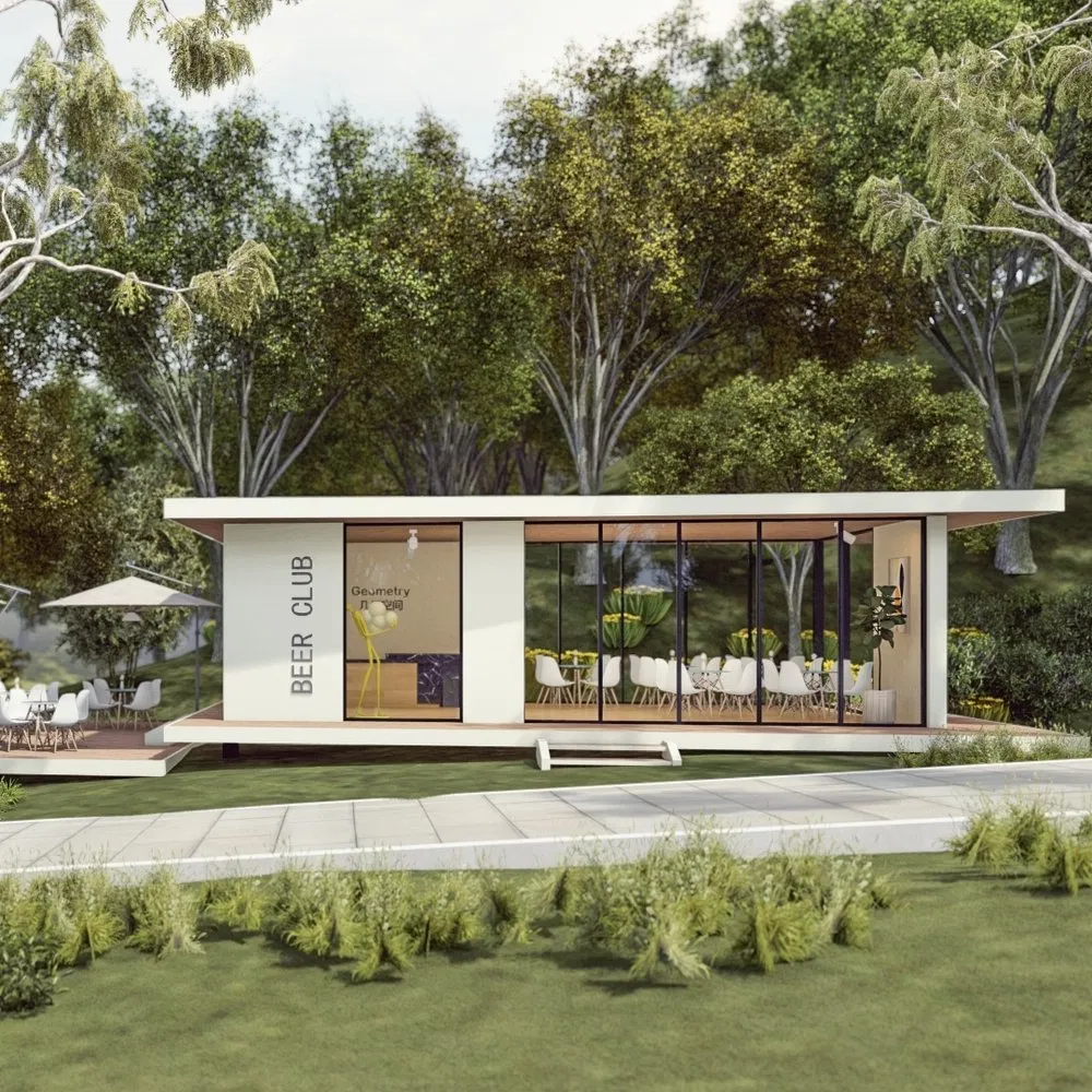 Mobile Prefab Home Factories Bx-03 Capsula Prefabricada Apple Cabin House for Beauty and Skincare Shop