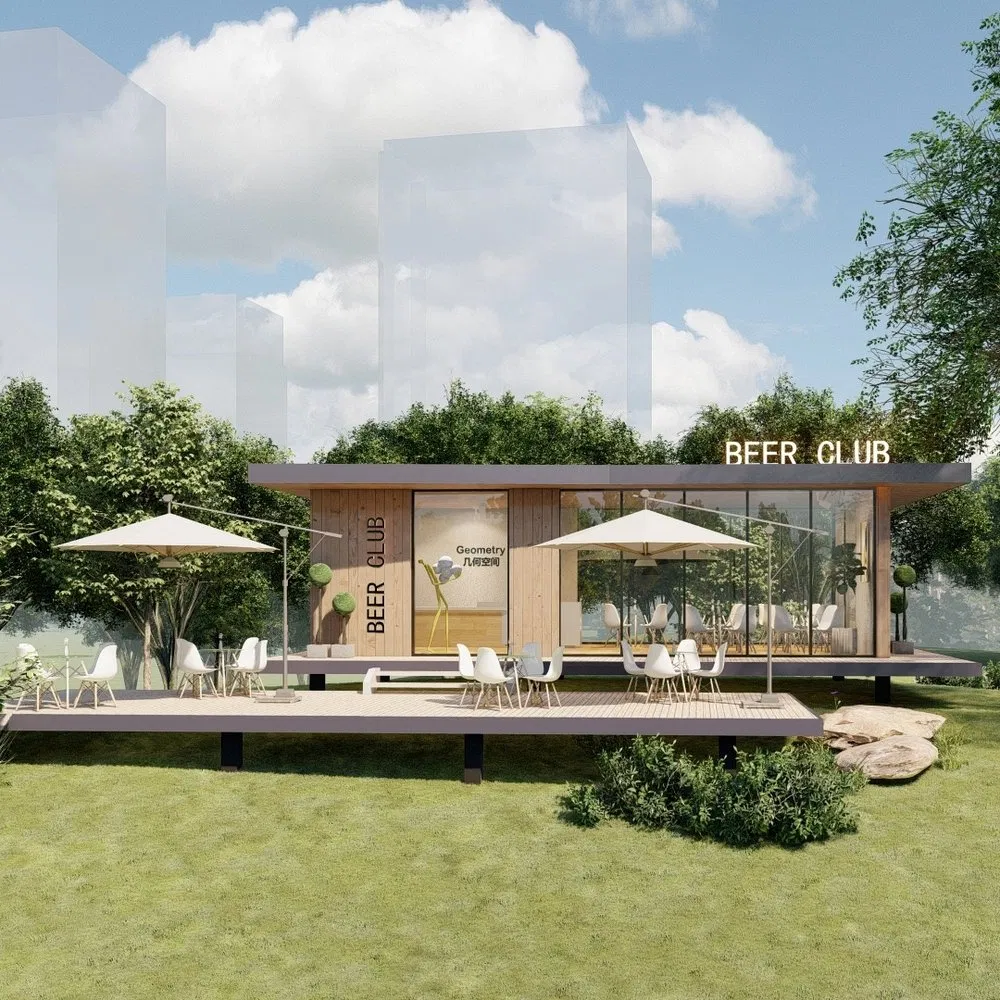 Mobile Prefab Home Factories Bx-03 Capsula Prefabricada Apple Cabin House for Beauty and Skincare Shop